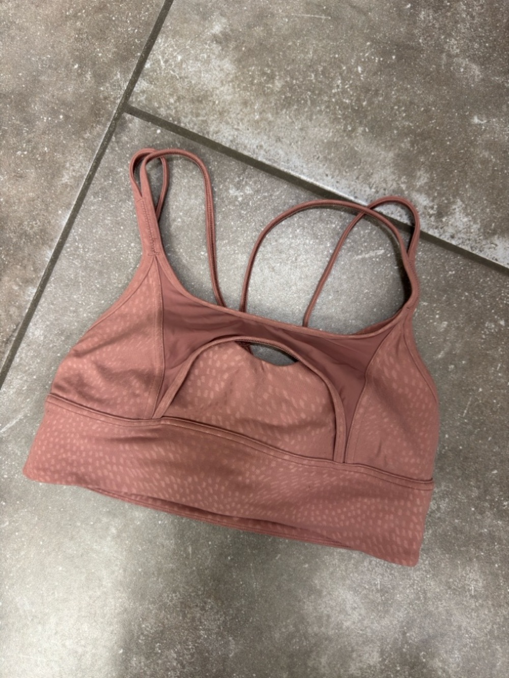 lululemon athletica Mauve Rose Double-Strap Sports Bra